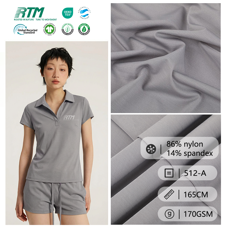 512-A-OEM/ODM. Հարմարավետ, փափուկ՝ 86% նայլոն, 14% սպենդեքս գործվածք յոգայի լեգինսների և ակտիվ կյանքի հագուստի համար