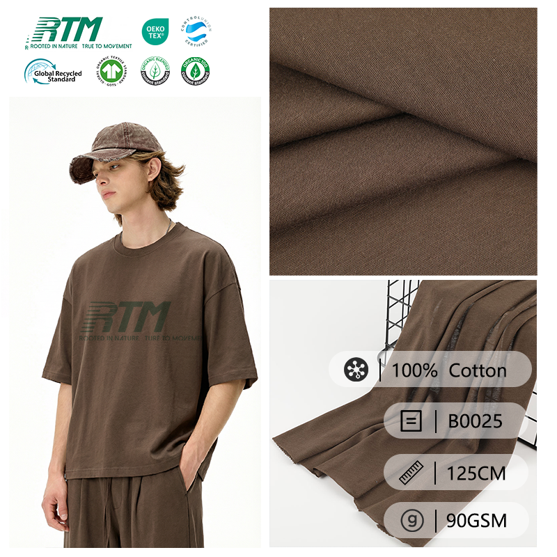 Factory Wholesale Premium Soft Abrasion-Resistant Wrinkle Resistant Pima 100% Cotton Jersey Fabric for T-Shirts & Vests
