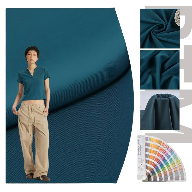 Vải nylon spandex độ đàn hồi cao, bề mặt mờ với thành phần 82% nylon và 18% spandex cho bộ đồ yoga và trang phục vận động hiệu suất cao