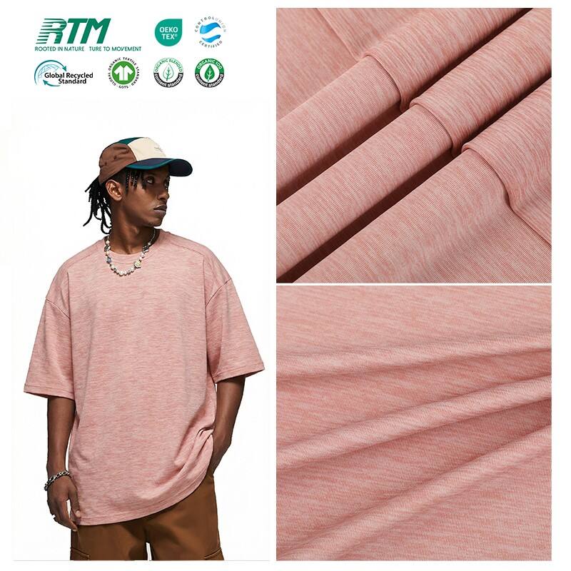 Custom Made High-Quality Elastic Quick-Drying Wrinkle Resistant Anti-Pilling Knitted Polyester Spandex Fabric for Fitness Clothing legging Casual Wear