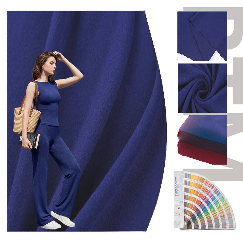Soft Warm Skin-friendly & Breathable 90% Polyester 10% Spandex Fabric for Tank and Sport Wear