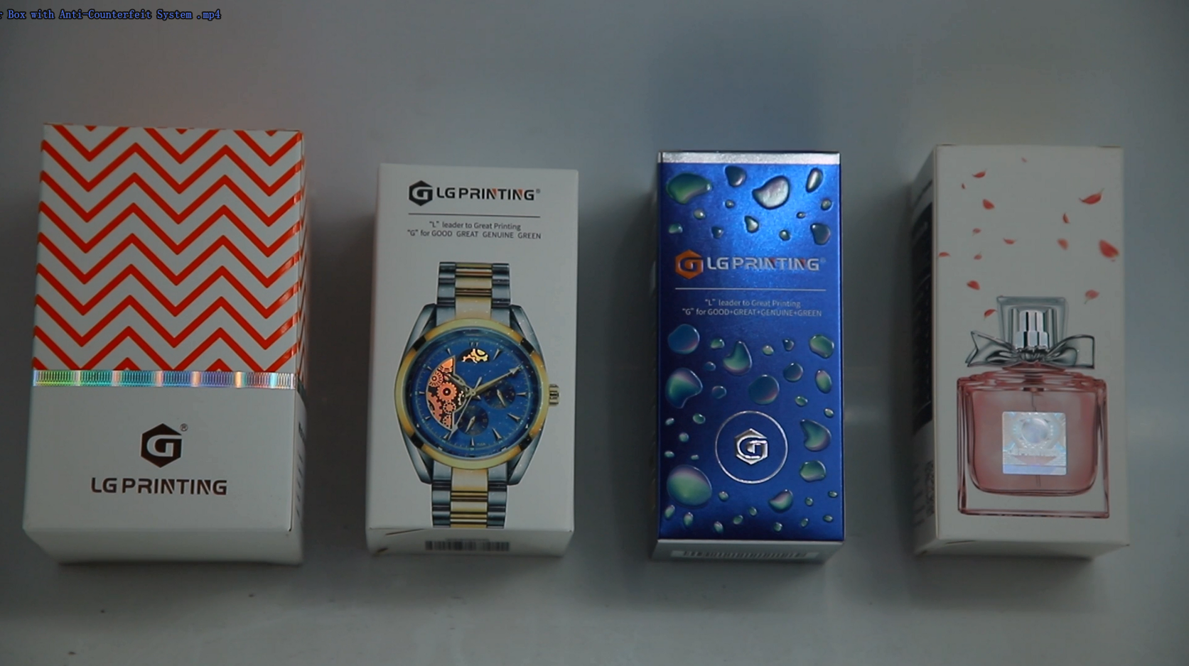 Security Paper Box with Anti-Counterfeit System 