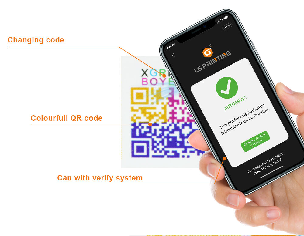 anti counterfeit label with systems