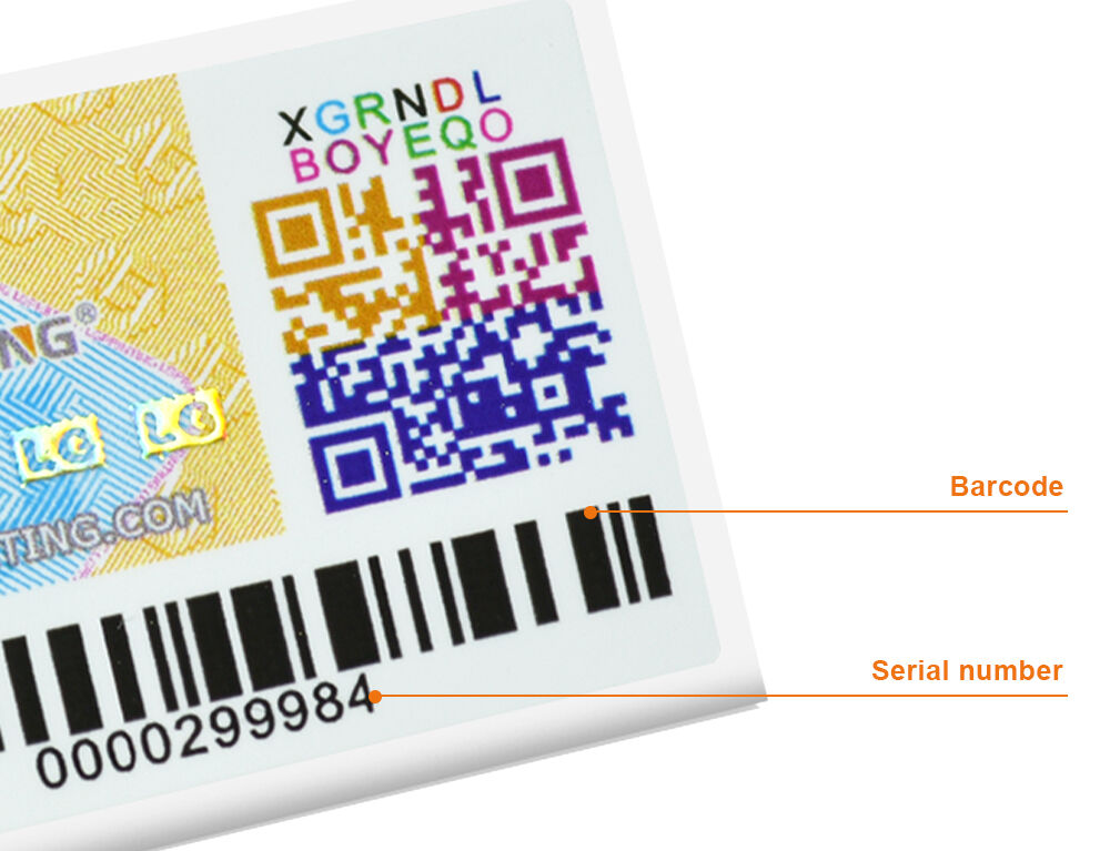 anti counterfeit label with systems