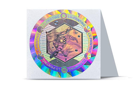 True colour 3D hologram sticker printing