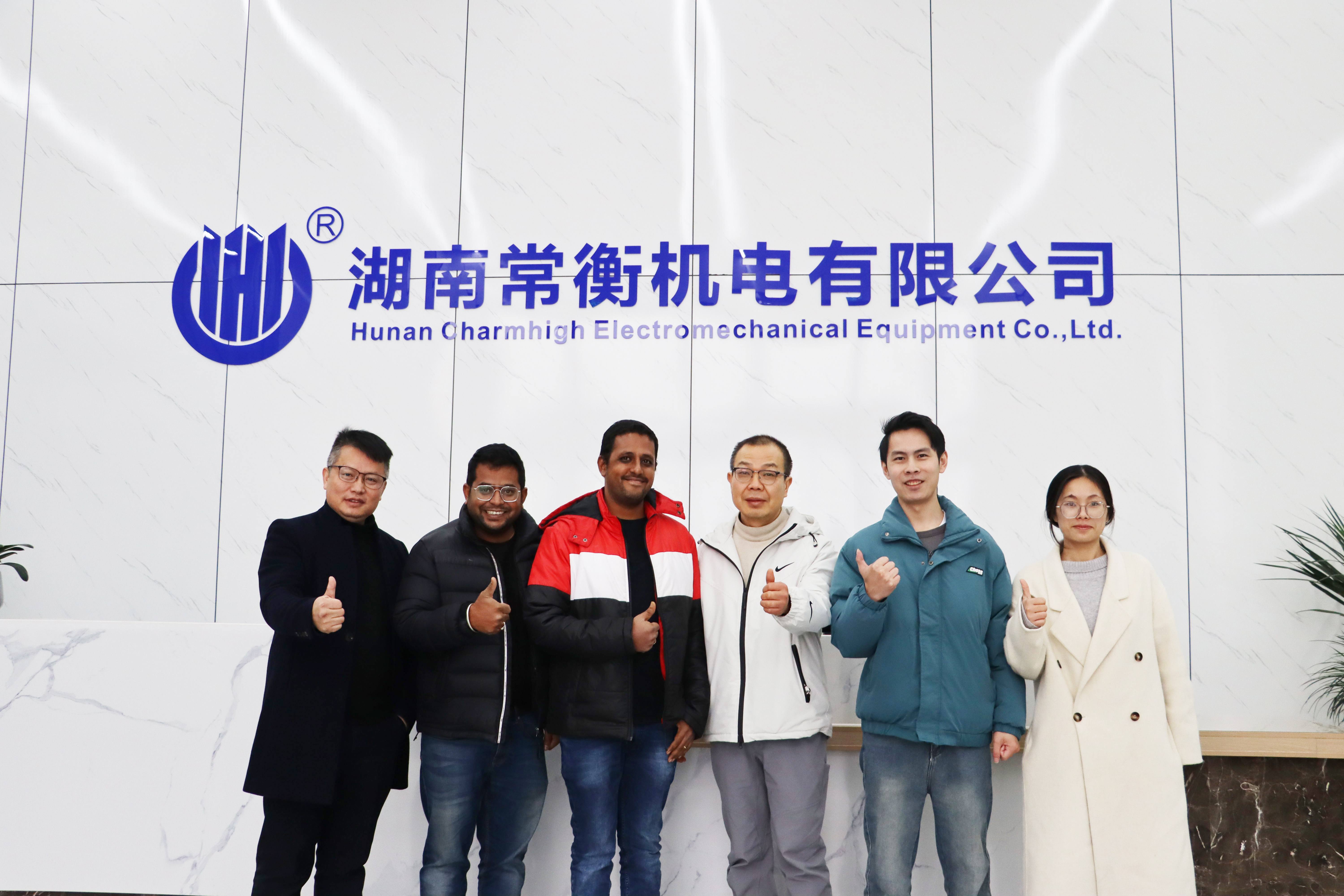 Indian customers visited the factory for training