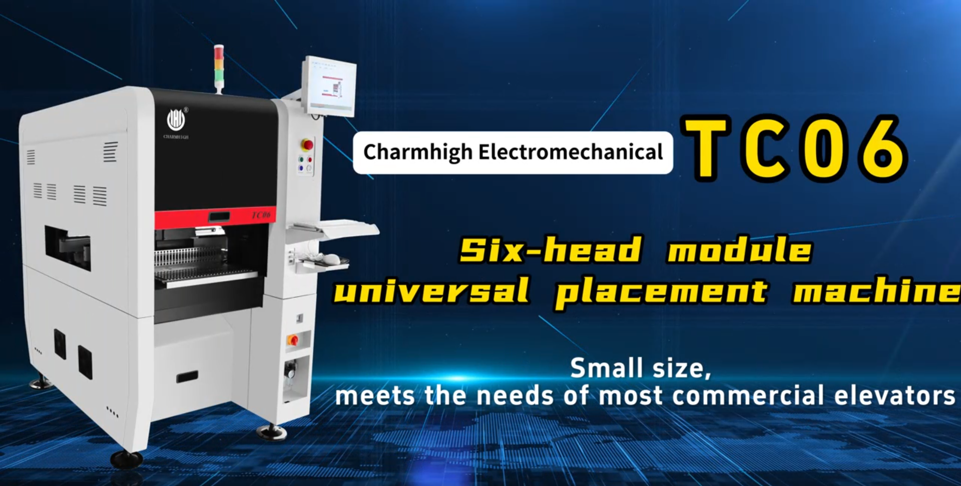 TC06 6-head module universal pick and place machine