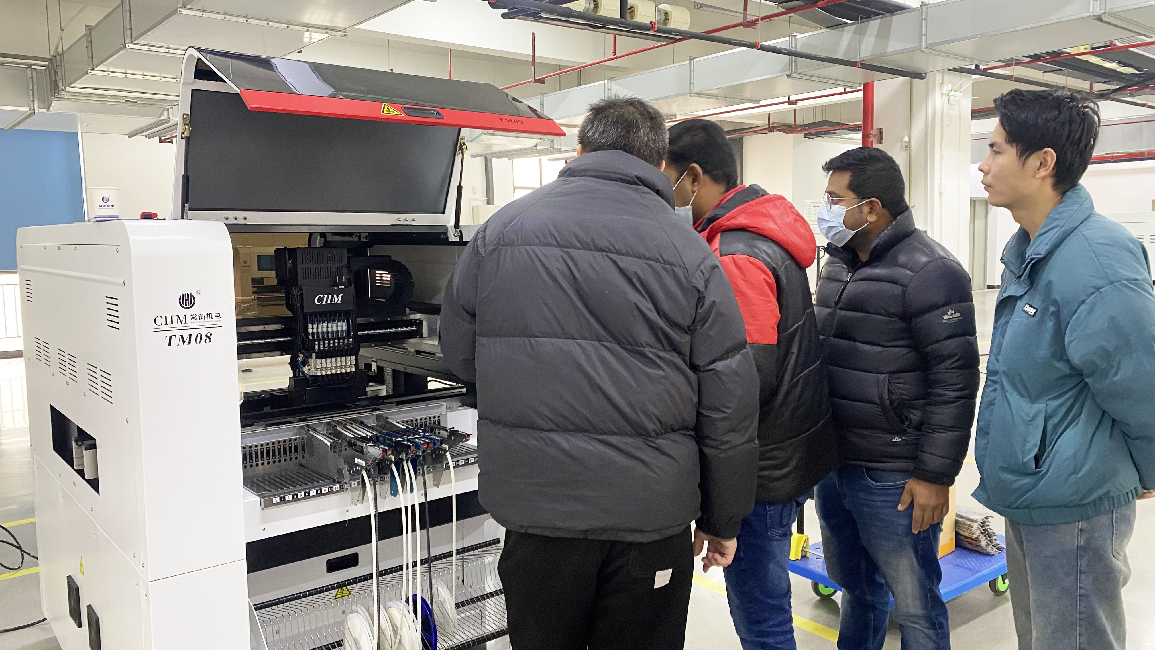Customers visit the factory