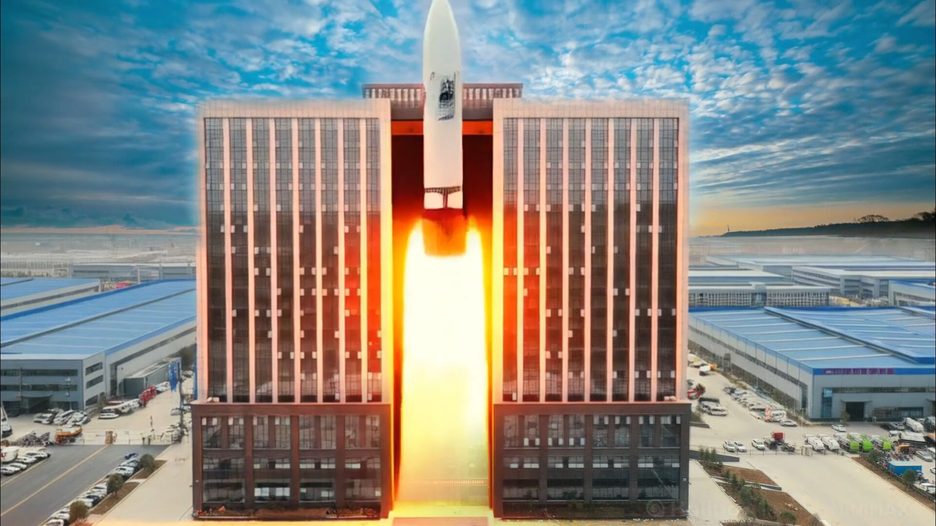   Is this factory making tanks or rockets? Don’t blink! 