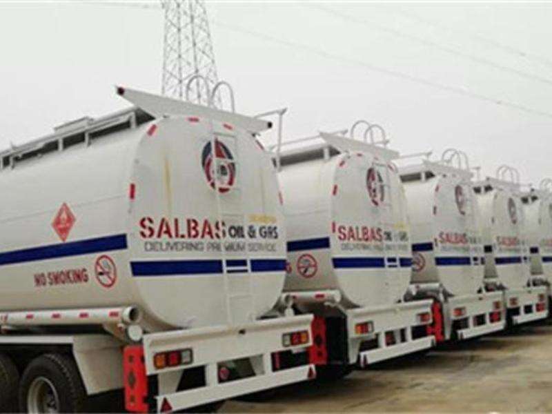 The semi-trailer dangerous goods transport vehicle ordered by salbas oil&GRS (Salbas Oil Company) from our company