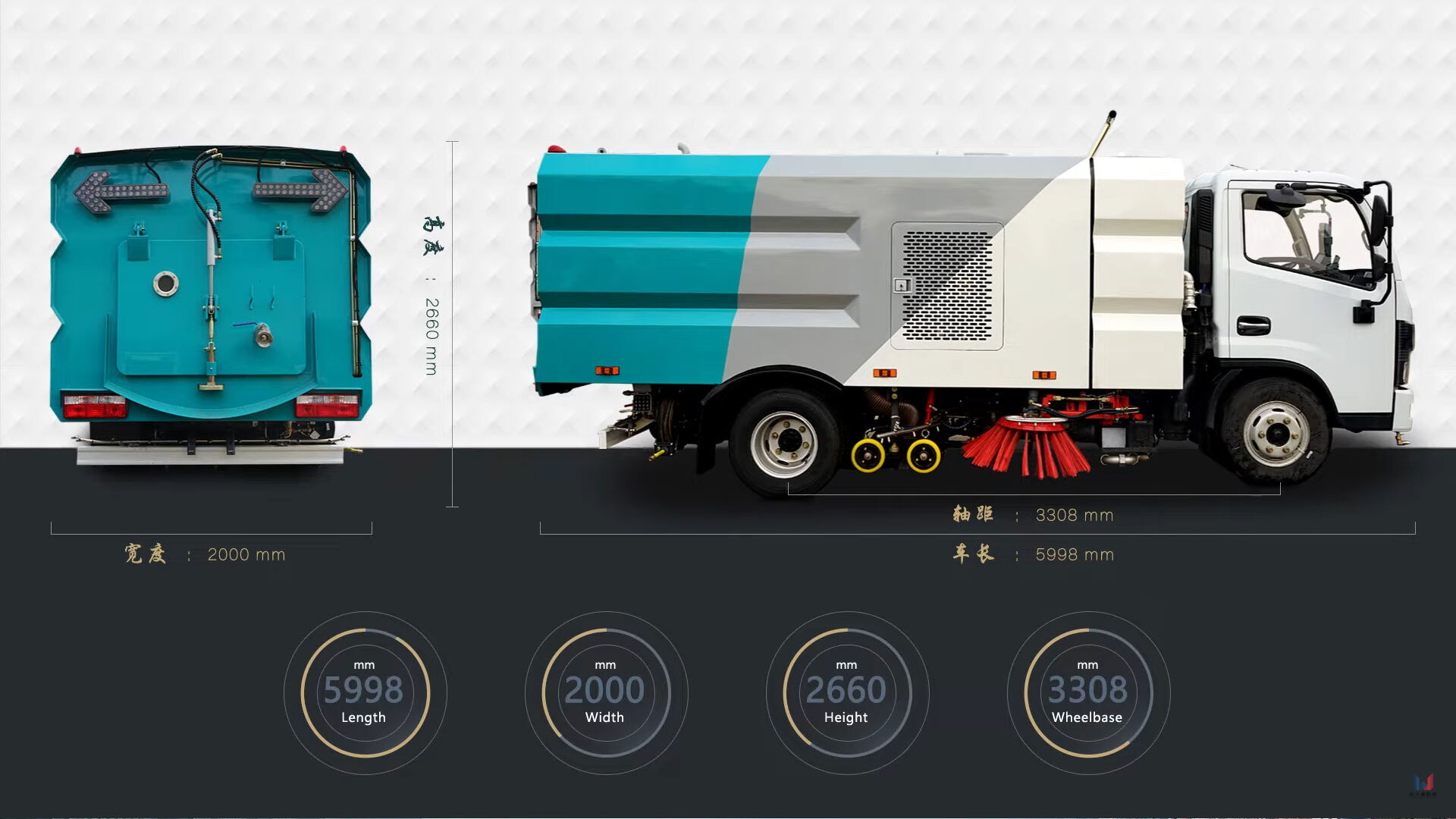 [Dongfeng 4X2 Road Sweeper Truck in Action] 5m3 High-Efficiency Sweeping 