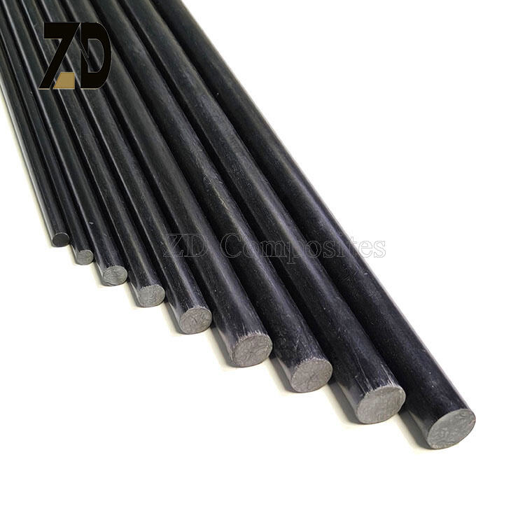 Custom Black Fiberglass Rods | FRP Plant Support / Kite / Tent Pole
