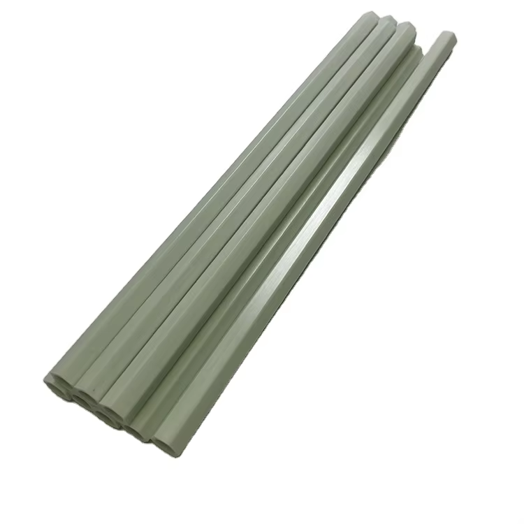 product high strength custom fiberglass hollow tube original color high performance frp pipe-1