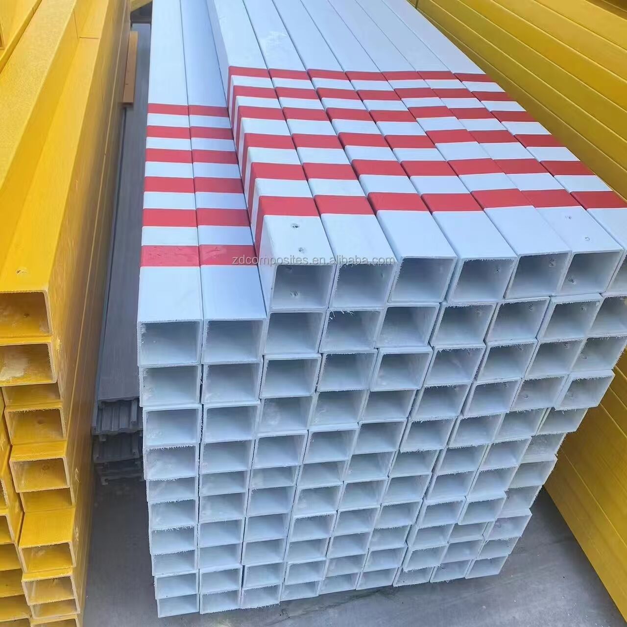 product high strength frp fiberglass hollow tube durable pultruded fiberglass felt tube for farming fence-6