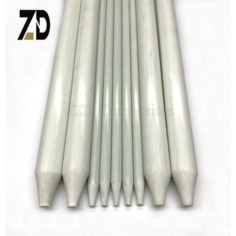 Customized 5mm 6mm 7mm 8mm Epoxy/Vinyl Resin GFRP Pultrusion Solid ...