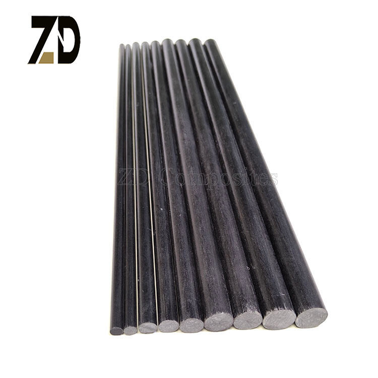 Custom Black Fiberglass Rods | FRP Plant Support / Kite / Tent Pole ...