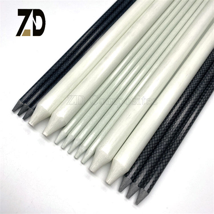 Customized 5mm 6mm 7mm 8mm Epoxy/Vinyl Resin GFRP Pultrusion Solid ...