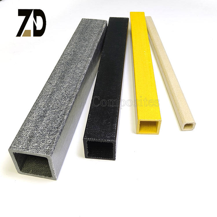 FRP square Tube Fiberglass Support Beam FRP Rectangle Pipe | Fiberglass ...