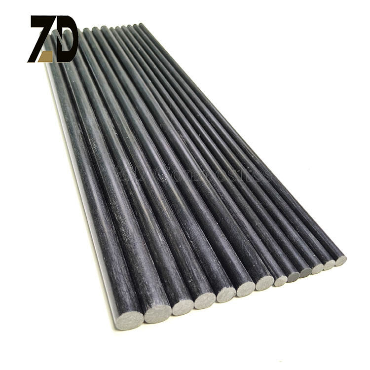 Custom Black Fiberglass Rods | FRP Plant Support / Kite / Tent Pole ...