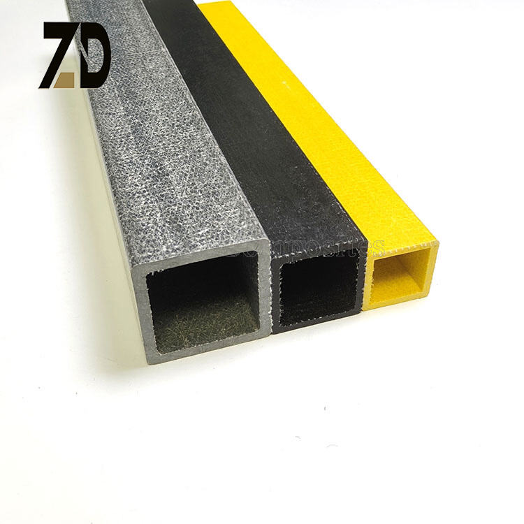 FRP square Tube Fiberglass Support Beam FRP Rectangle Pipe | Fiberglass ...