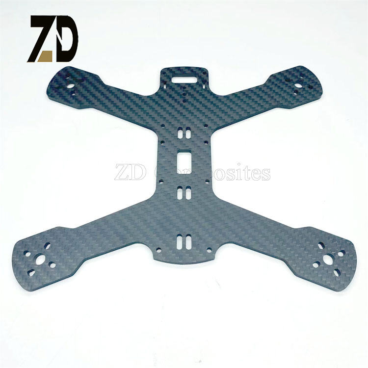 Custom CNC Carbon Fiber Drone Frame Kit – Lightweight High-Strength Quadcopter Frame for FPV & Racing Drones