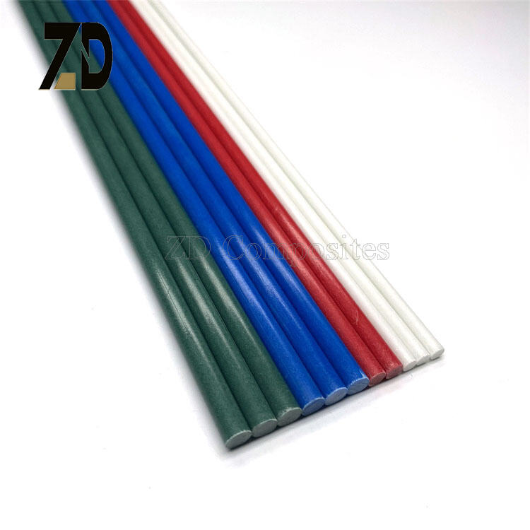 Multi-Color Pultruded Fiberglass Rods – Custom Colored FRP Solid Round ...