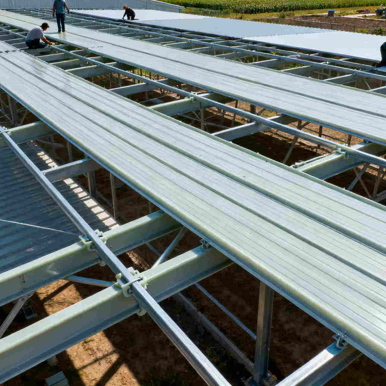 Application of FRP Profiles in Roof Trusses and Purlins