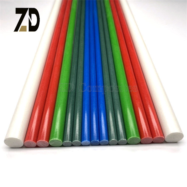 Bright Colored Fiberglass Rod Custom Length for Kite & Tent Poles