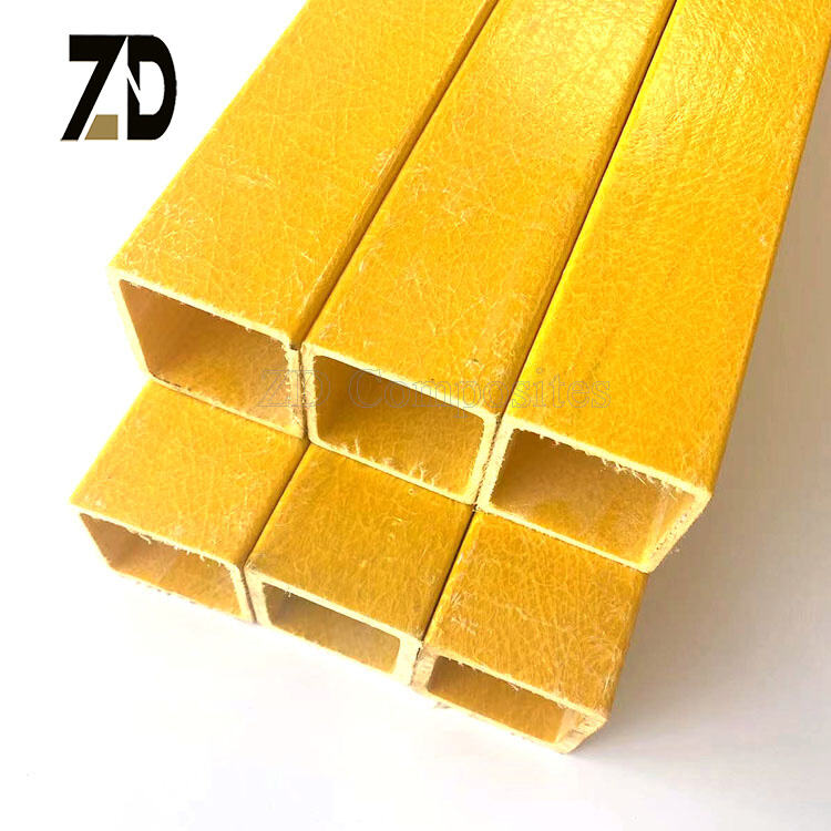 FRP square Tube Fiberglass Support Beam FRP Rectangle Pipe | Fiberglass ...