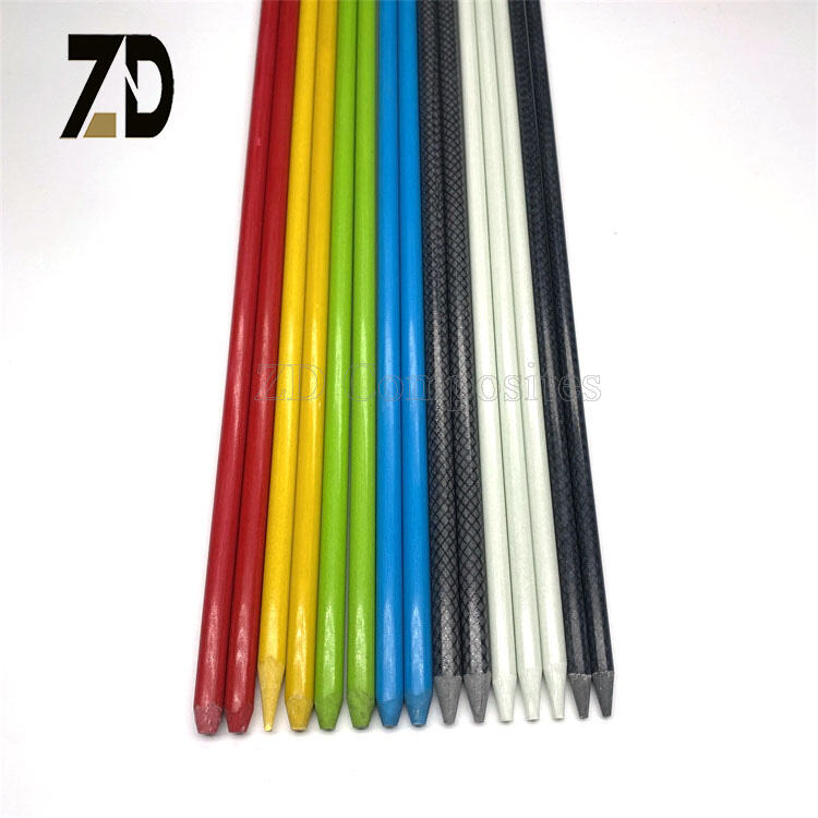 Multi-color Fiberglass Rod Custom Length FRP Stake for Garden & DIY ...