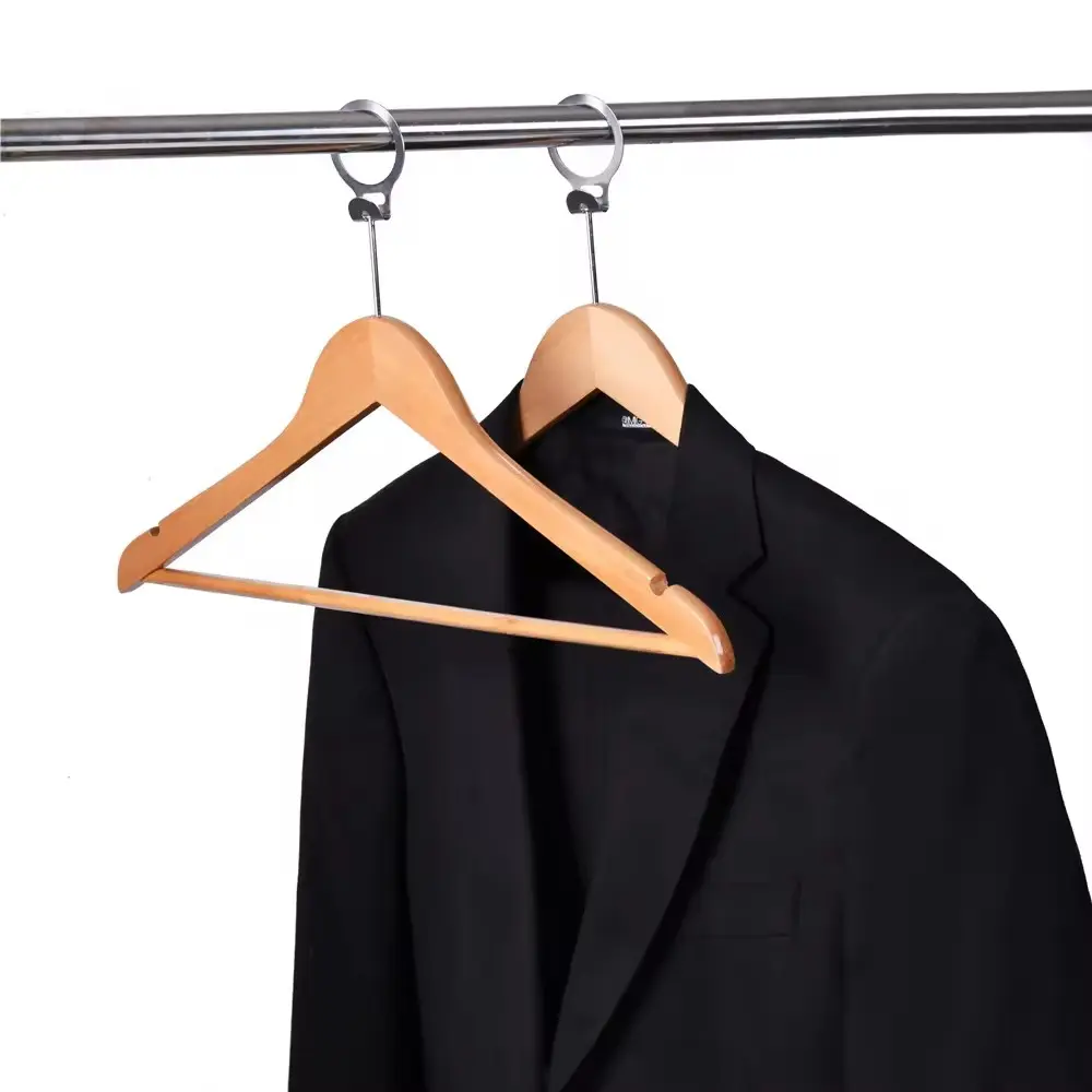 Hot Design Hotel Anti Theft Clothes Hanger with bar / Clip
