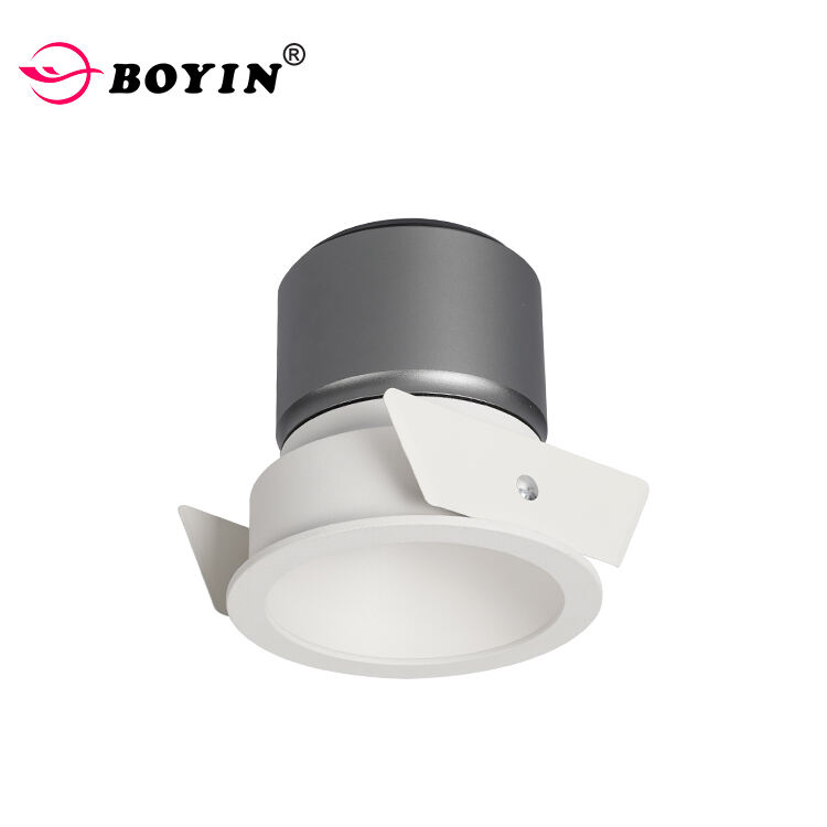 Pakikipagkalakalan Anggulo Ayusang DALI CCT Downlight Anti-glare 9w Imbestidong Recessed Downlights LED Trimless Spotlight