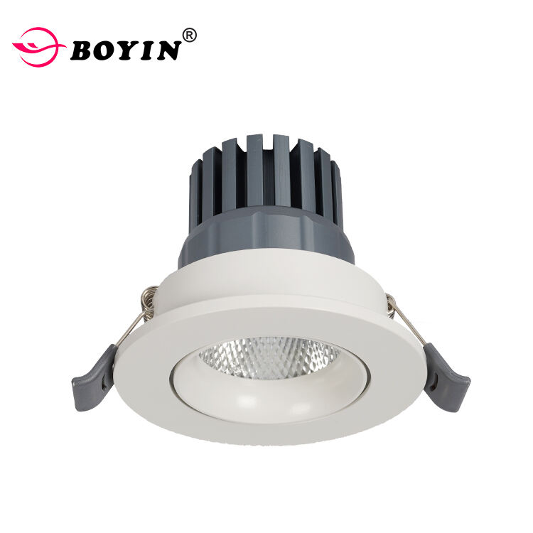 Commercial Indoor Lighting Recessed Mounted Spot Light 7w 12w 18w Anti Glare COB Led Ceiling Downlight