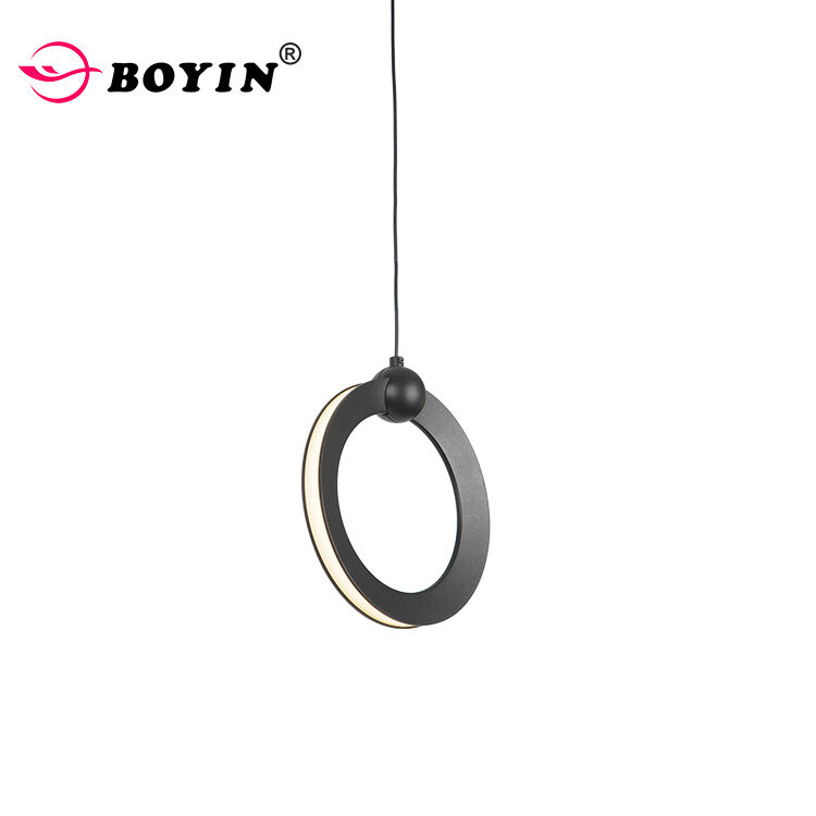 Modernong 7W na pampikit na ilaw na may magnetic ring LED ring Pendant light para sa Magnetic track