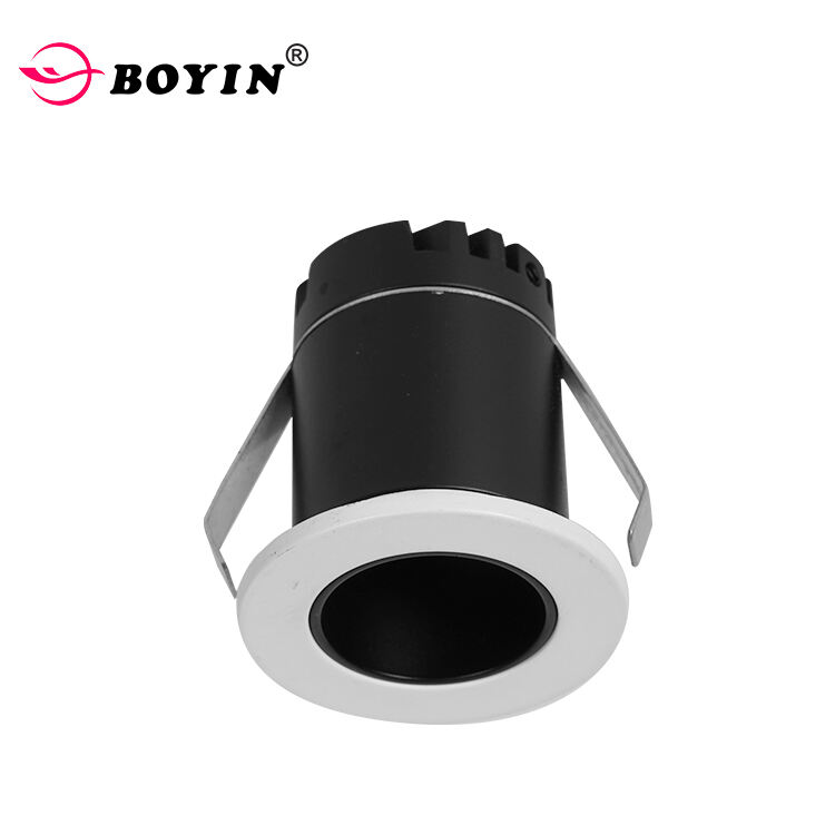 New Commercial Black Slim Adjustable Dimmable Led Spot Light Recessed Anti Glare Cob Downlight