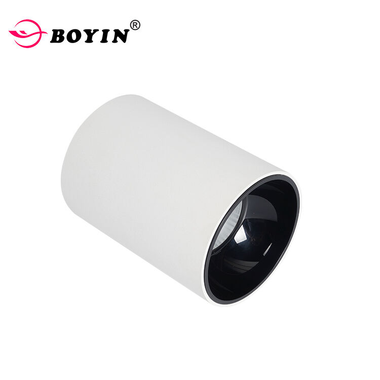 5w 10w 15w 20w 30w Anti Glare Surface Mounted Dimmable COB Led Downlight Cylinder Spotlight