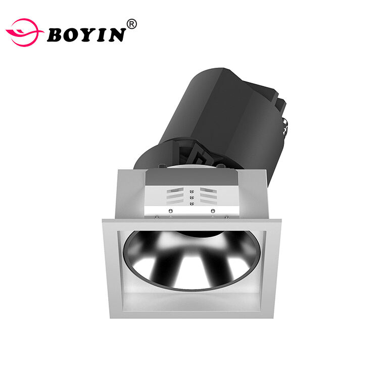 LED wall washer liwanag square spotlight downlight 5W\/7W\/10W\/12W\/15W\/20W maaaring i-rotate para sa hotel