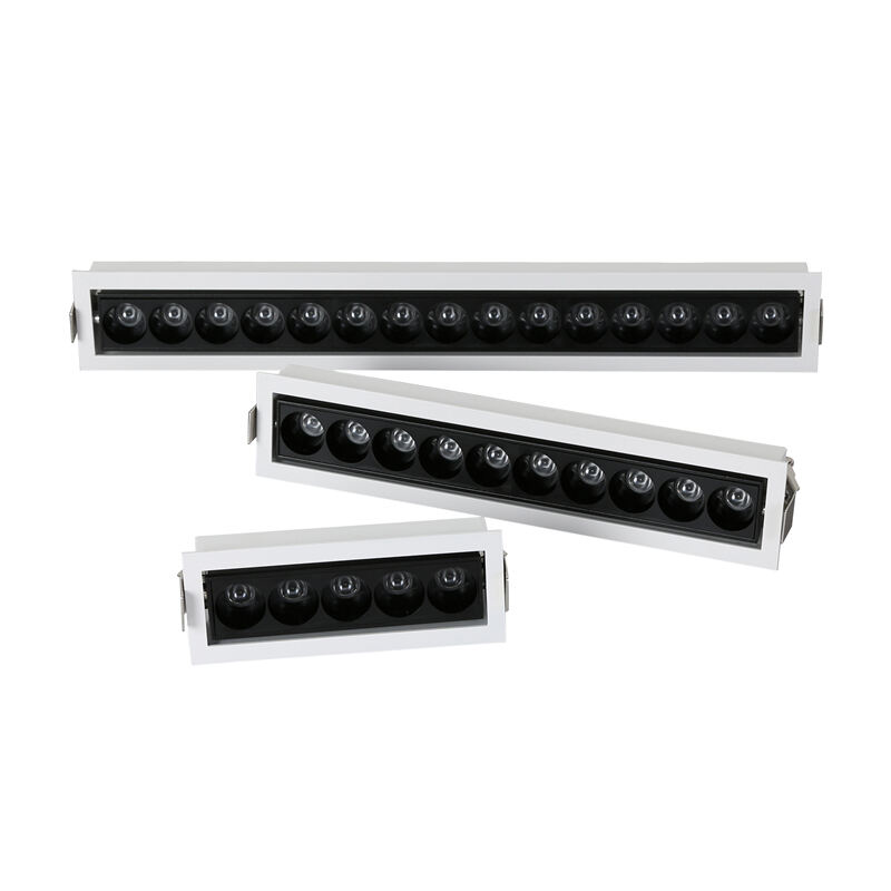 Aluminum Itim Downlight Loob ng Bahay COB Langit-langit downlight LED Nakakapit na Ilaw