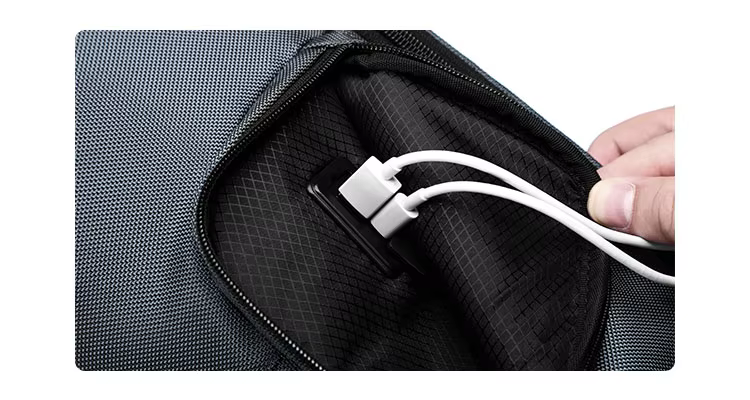 Custom Logo 18L Volume Fit 16 Inches Laptop Usb Cable Water Repellent Polyester Designer Laptop Back Pack supplier
