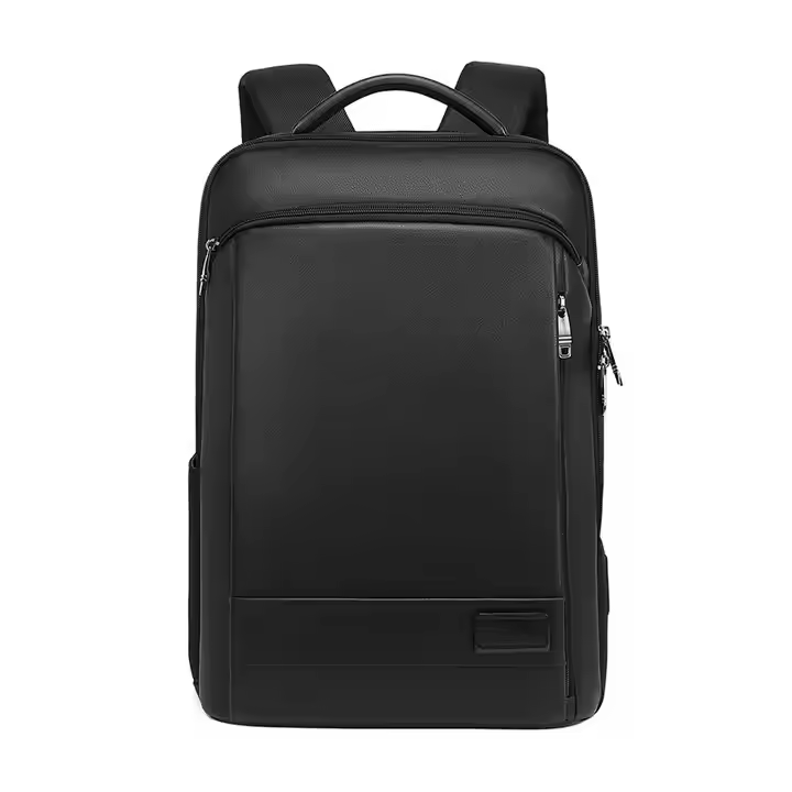 Met logo op maat Microvezerleer 18 liter inhoud Past bij 16 inch laptop Populaire verkoop USB-oplaadkantoorrugzak voor mannen