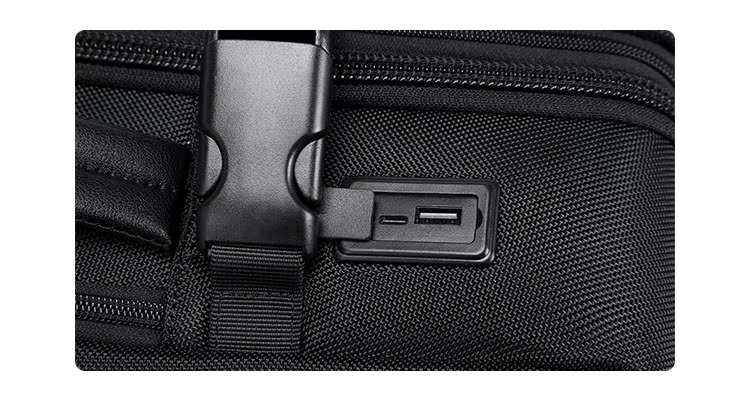 Custom Logo 27L Volume Fit 16 Inches Laptop Tsa Lock Usb Cable Water Repellent Polyester Large Capacity Men Travel Backpack manufacture