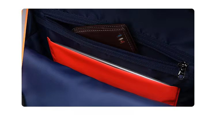 Custom logo 1680d Polyester 18 Liter Volume Fit 16 Inch Laptop Usb Cable University School Bags for Boys details