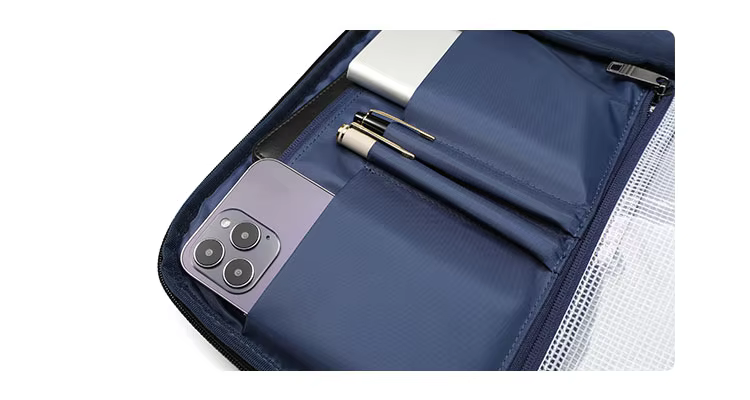 Custom logo Polyester Microfiber 25 Liter Volume Fit 16 Inch Laptop Expandable Multifunctional Men Travel Bagpack manufacture