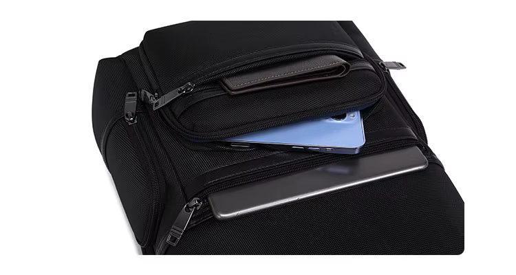 Custom logo 1680d Polyester 18 Liter Volume Fit 16 Inch Laptop Usb Cable University School Bags for Boys details