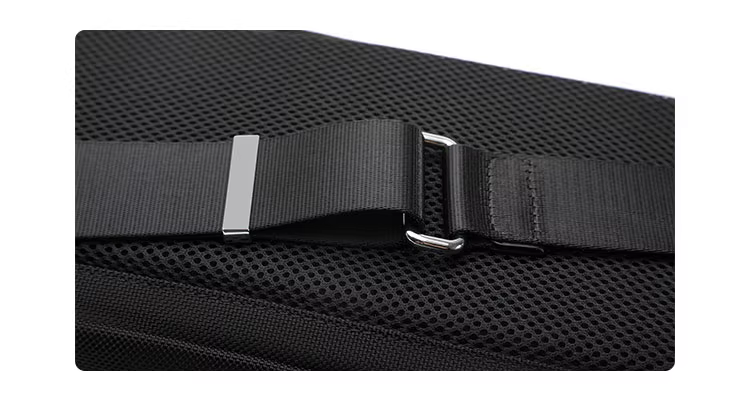 Custom logo Waterproof Ballistic Nylon Genuine Leather 2 Liter Volume Luxury Men Shoulder Sling Bag supplier