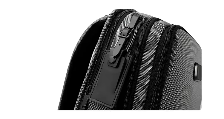 Custom Logo 15L Volume Fit 15 Inch Laptop Genuine Leather Decoration High Quality Ballistic Nylon Men Backpack factory