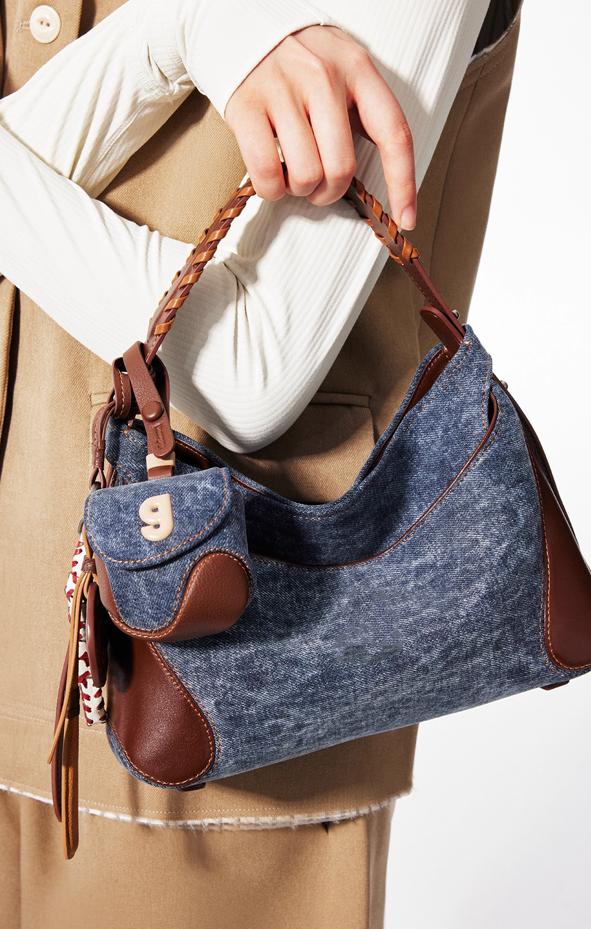 weekendreistas met boodschappen tas & schouder tas Echt Leder