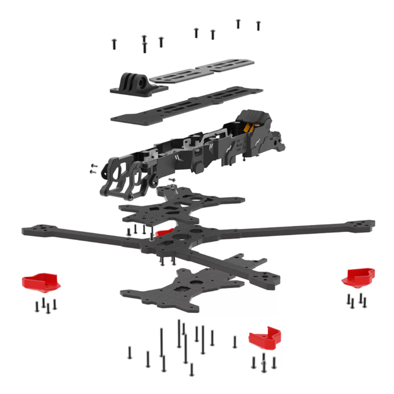 IFlight Chimera7 Pro V2 Compatible with for O3 7-Inch Propellers Drone Frame Carbon Fiber Reduce Vibration Resonance Rack