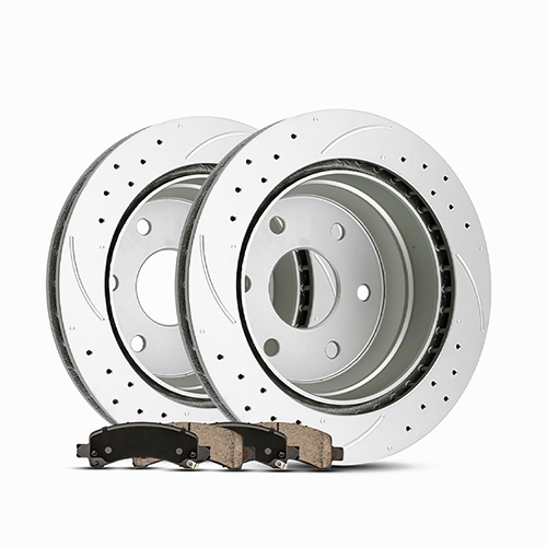 Front Brake Pads and Rotors Kit, OE Brake Rotors and Ceramic Brake Pads for Honda 1999-2005 Civic, Honda 2010-2014 Insight