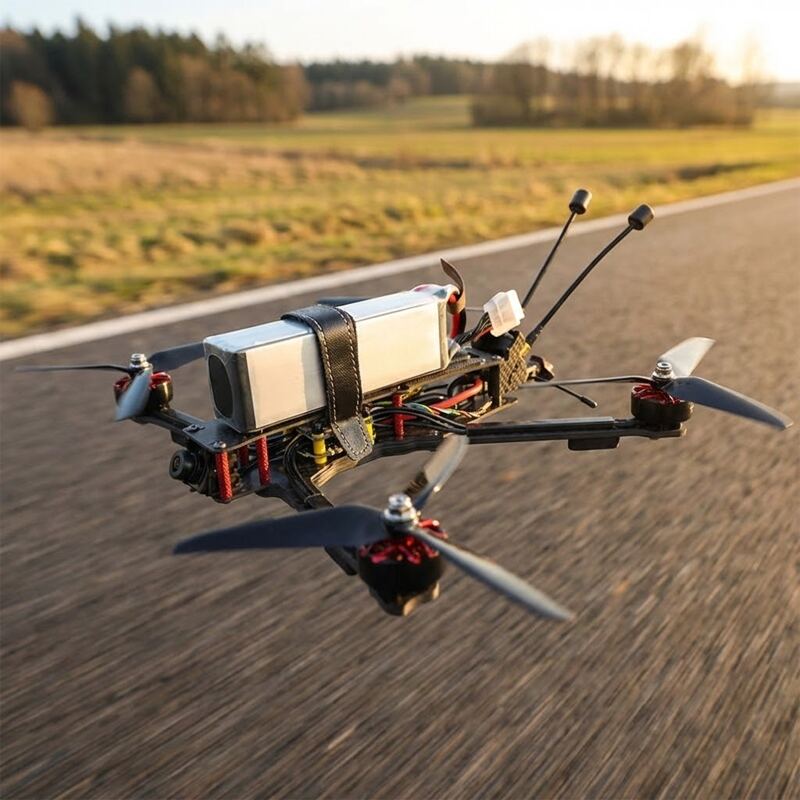 FPV 7 Inch DRONE Carbon Fiber Remote ControlLer UAV with LED Lights and Camera